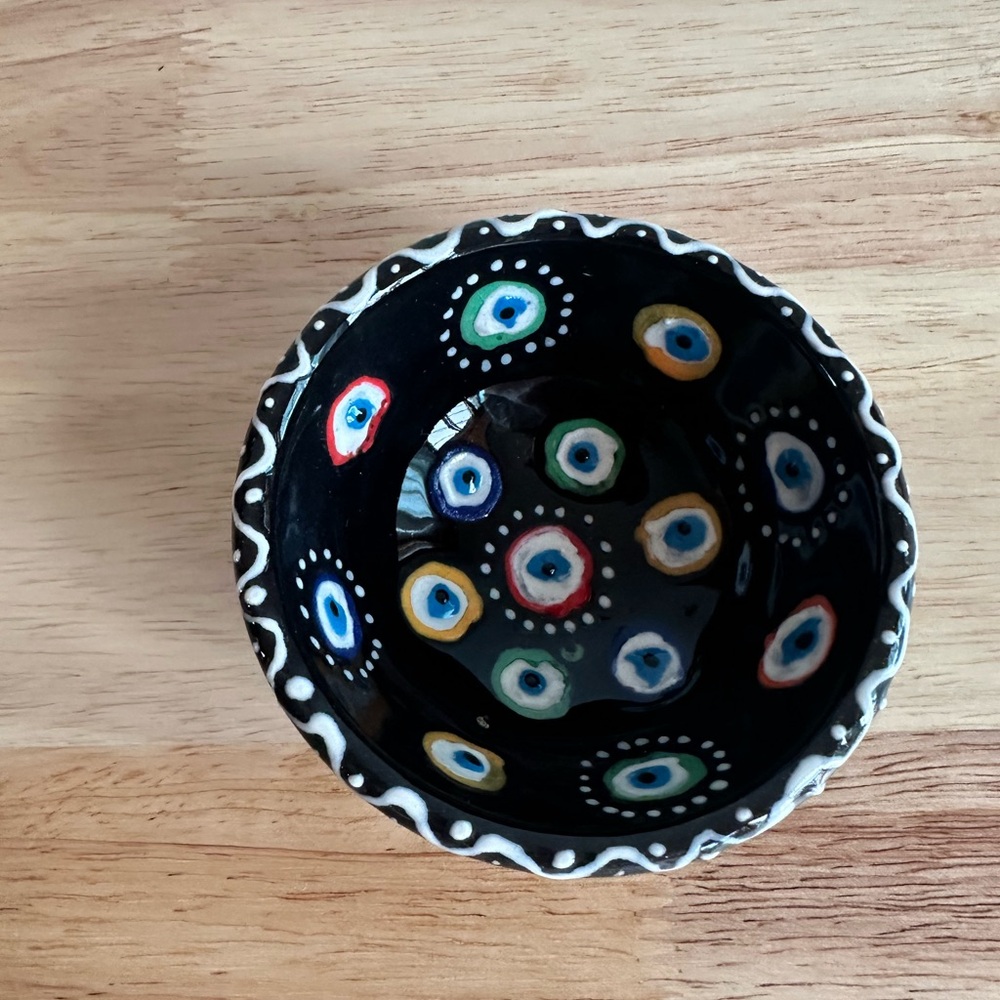 Home Design ceramic mini bowl decor, Black